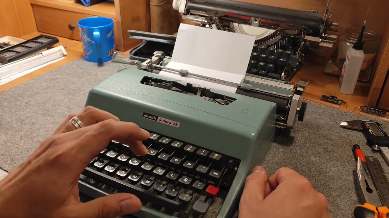 Olivetti Lettera 32 - first test when purchasing a new typewriter 