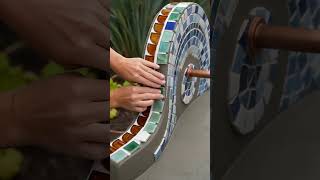 She Turned Broken Tiles Into a Garden Sink.