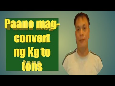 Video: Paano mo iko-convert ang kg sa HG?