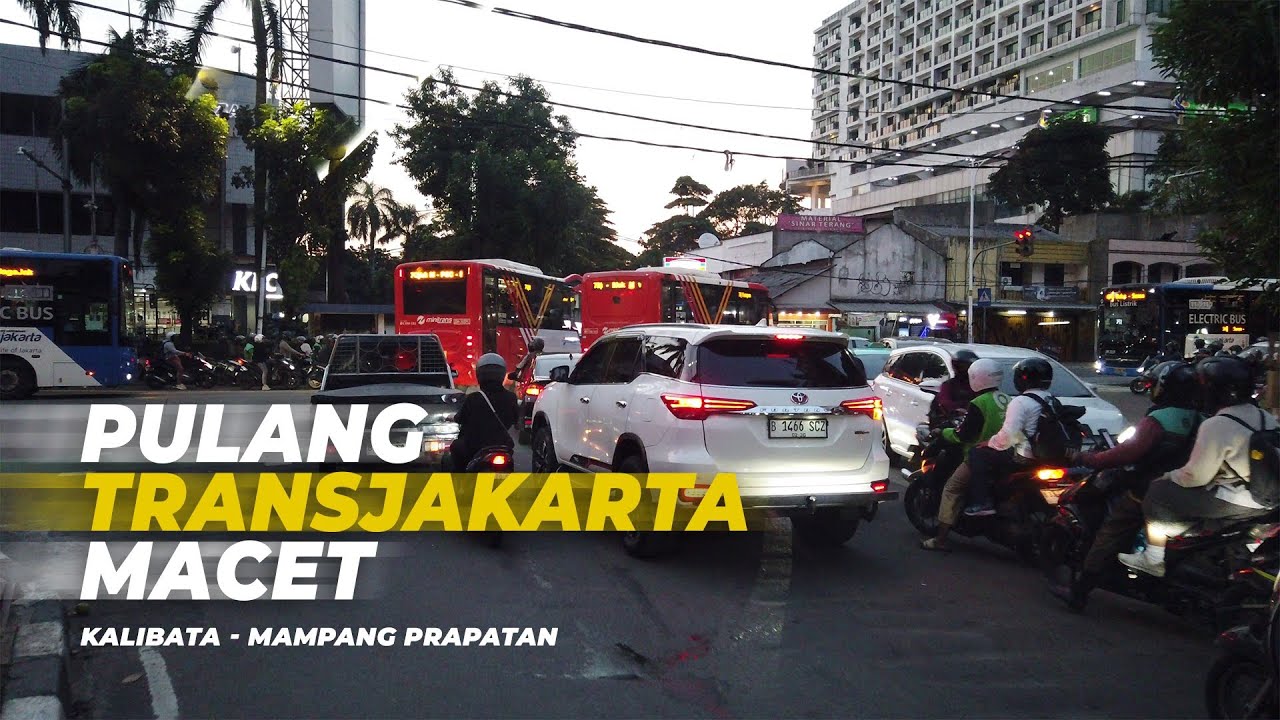 Naik TransJakarta 7B Sore Hari | Lalin Padat Jam Pulang Kerja 🚍