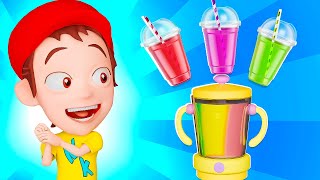 Make  Rainbow Milkshake Song + More Nursery Rhymes and Kids Songs