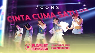 [4K] 7Icons - Cinta Cuma Satu | Playlist Live Festival 2023 Full Perfomance