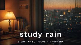 Concentration Music 🌧 Cozy Rainy Evening Lofi | Rain Margin · Vol.53 [1 Hour, No Vocals]