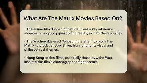 What Are The Matrix Movies Based On? - The Action Reel