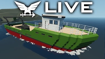 LIVE: Building...A Fishing Boat 2  -  Stormworks: Build and Rescue