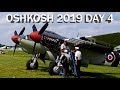 Oshkosh Airventure 2019 Day 4 part 1 - de Havilland Mosquito, T-28 Trojans, Huey Helicopter