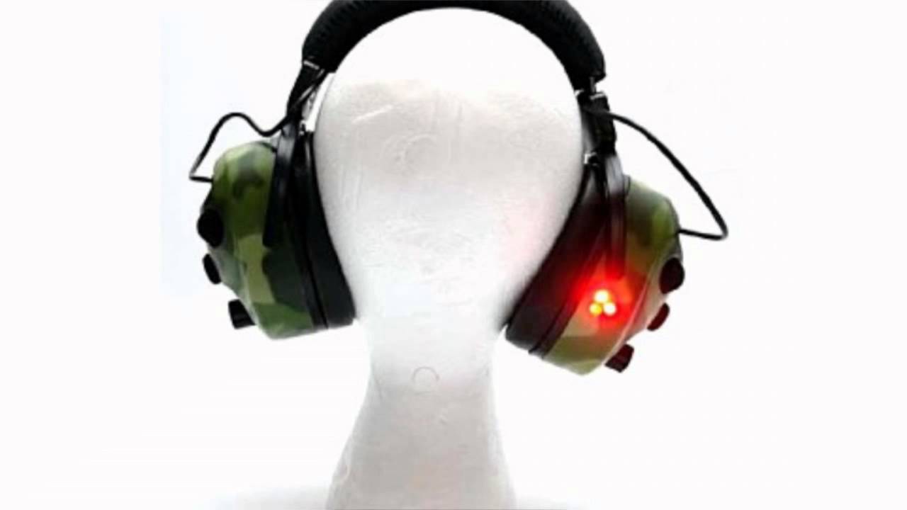 Hyskore Over And Out 6 Channel Led Ear Protection Muffs Camo