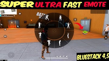 BLUESTACK 4 ULTRA FAST EMOTE IN GAME I HOW TO DO FAST EMOTE IN BLUESTACKS 4