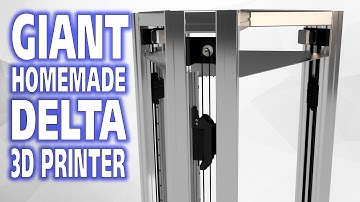 Giant Delta 3D Printer Buildvlog #4B Printing and Assembly
