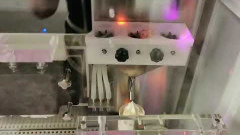 ice cream vending machine HM766C to Holand operation processing video