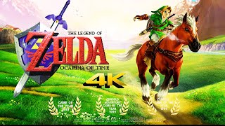 THE LEGEND OF ZELDA OCARINA OF TIME (1998) 100% FULL GAME | Gameplay Movie Walkthrough【4K UHD】