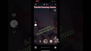 Tutorial for runaway aurora effect. Tiktok viral.