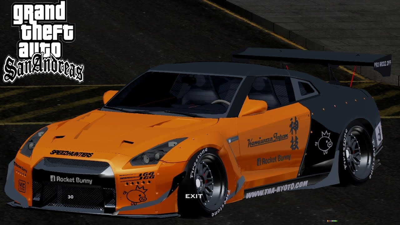 SHARE MOD NISSAN GTR R35 ROCKET BUNNY STANCE DFF ONLY GTA SA ANDROID ...