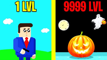 Mr.Bullet HALLOWEEN UPDATE! Mr.Bullet ALL LEVELS PART 6! MR.BULLET WORLD RECORD!