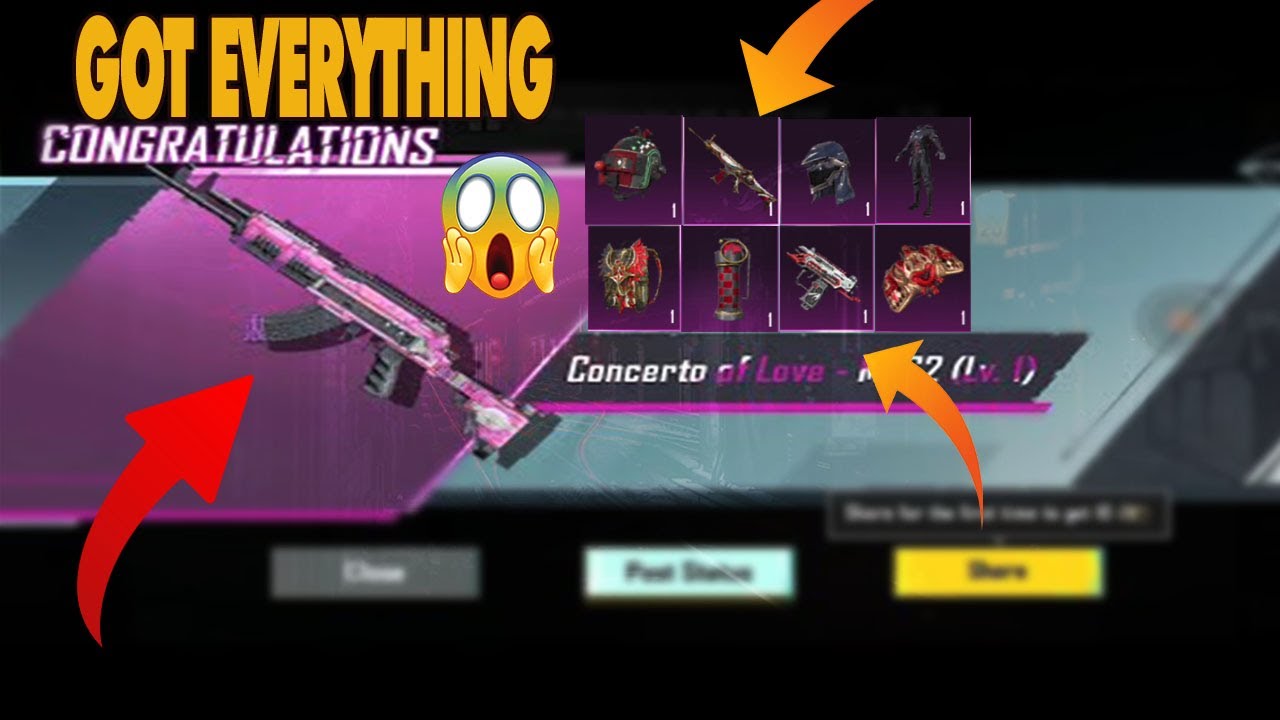 Premium Crate Opening🔥 M762 Concerto Of Love❤️🔥 | Premium Crate New | M762 Up Gradable