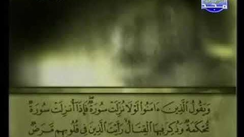 047 Mohammed   سورة  محمد   علي الحذيفي