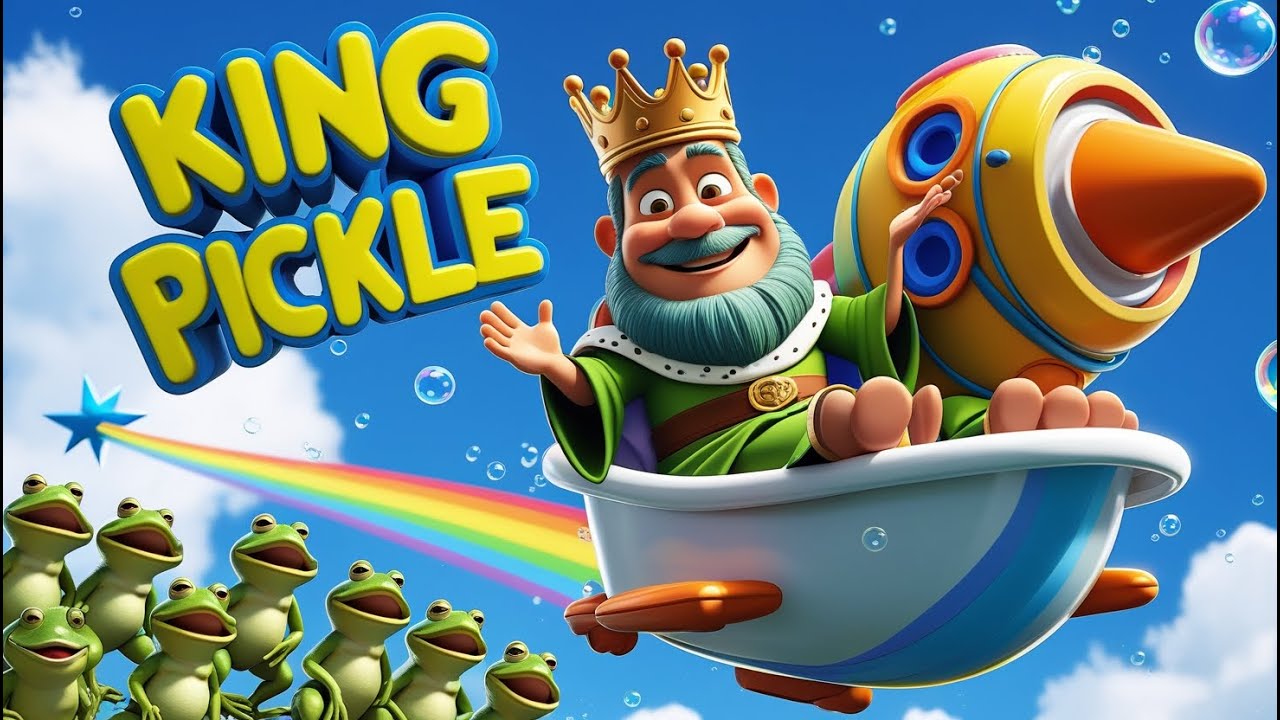 King Pickle’s Flying Bathtub 🛁🚀 (English) | Funny Cartoon Adventure for Kids | story time 