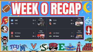 Datos College Football *Week 0* Recap.... The Final Week Zero ever!!! Guía