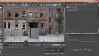 Camera tracking in Cinema 4D R16 - Nodal pan