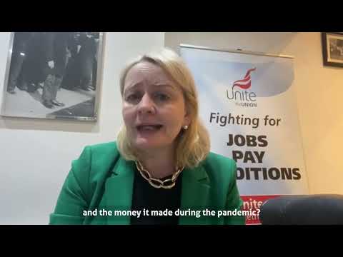 Unite's Sharon Graham speaking ahead of the spring statement.