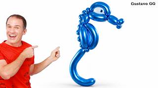 Como hacer un  CABALLITO DE MAR con globos que sorprenderá 😱 FIGURAS CON GLOBOS y globoflexia