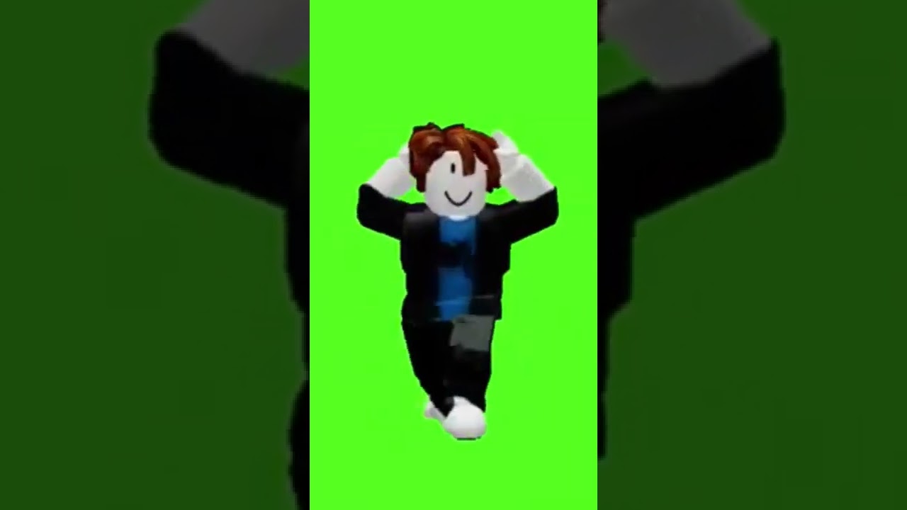 🔥 ️‍🔥ROBLOX bacon hair does the default dance green screen 😎😛 shorts 