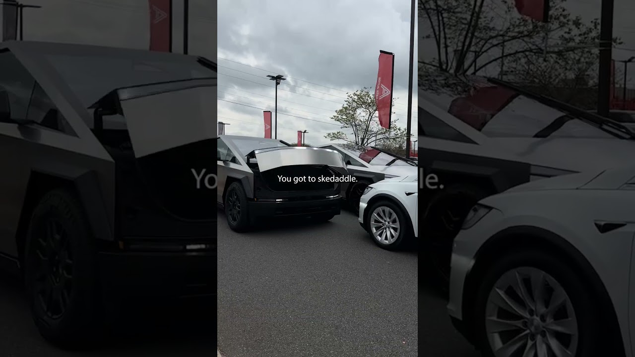 Издевательства над Cybertruck Model X 