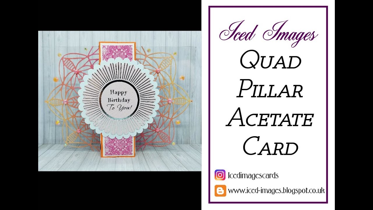 Quad Pillar Acetate Card