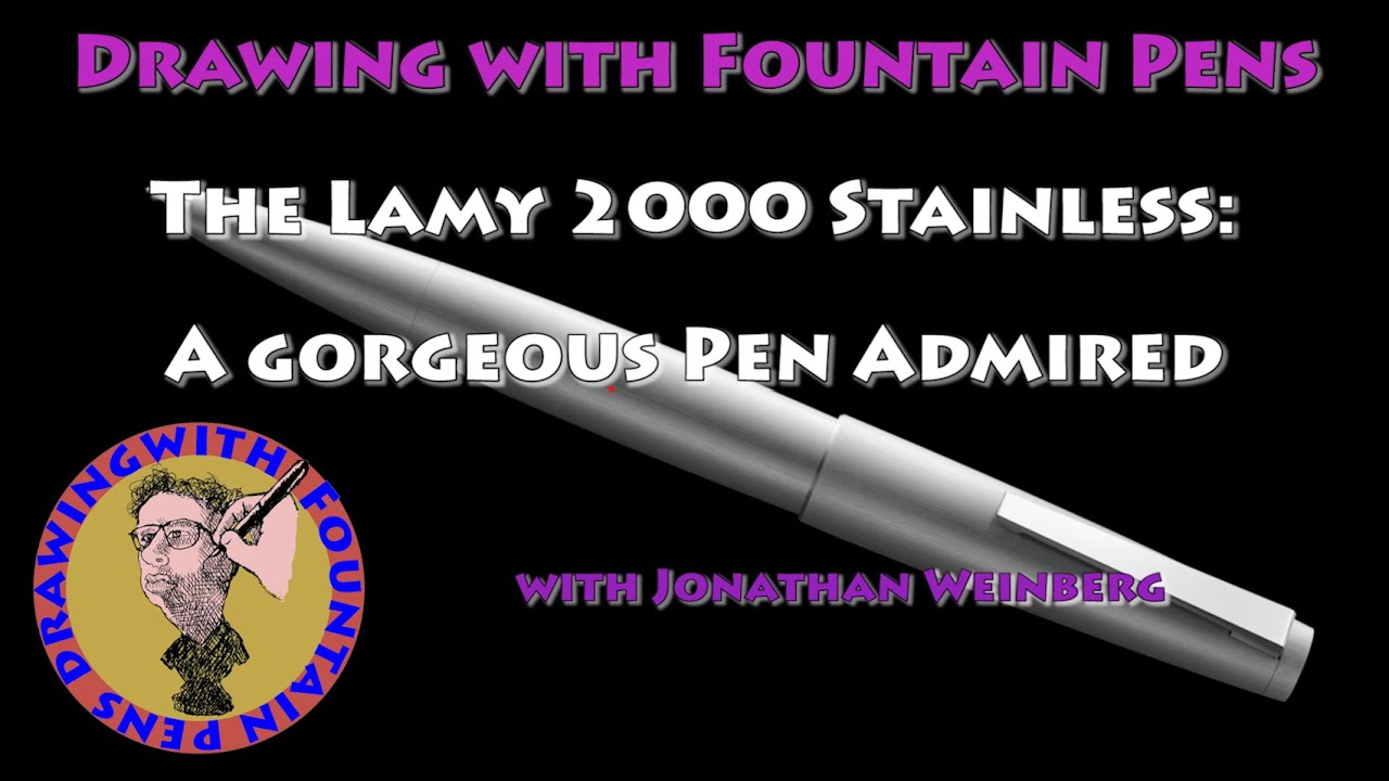 Lamy 2000 Brushed Stainless Extra Fine Nib Fountain Pen & Comparison with Original Lamy 2000 Medium