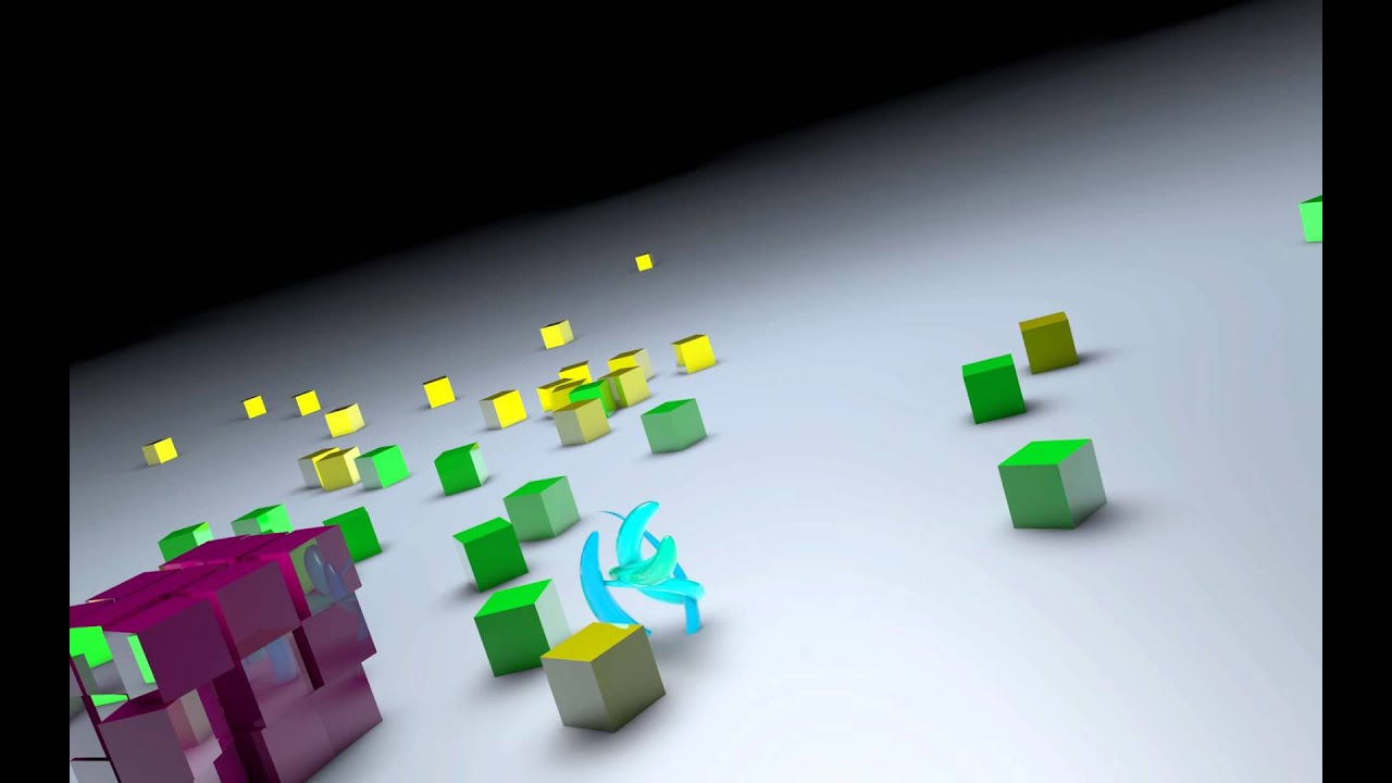 cube fly by - YouTube