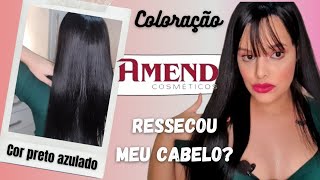 RESENHA: COLORAÇÃO DA AMEND (PRETO AZULADO)!