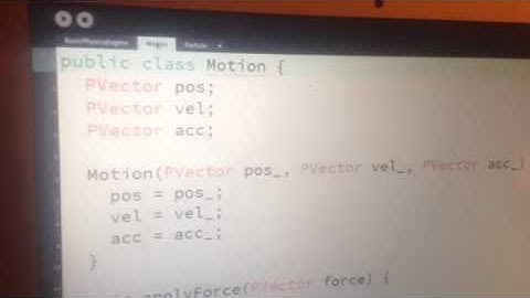 Basic Physics Engine in Processing