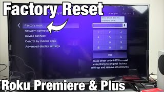 Factory Reset: Roku Premiere & Premiere Plus