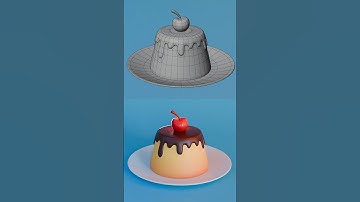 Creating a PUDDING in UNDER 1 Minute with Blender 3D
