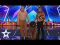 See huge dog Hagrid’s sausage slinging World Record attempt | Britain’s Got More Talent 2017