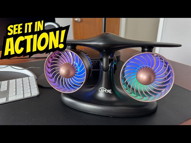 Aviation‑Style Desk Fan… Quiet, Retro, Cordless! #ad - YouTube