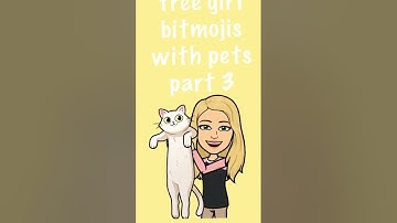 free girl bitmojis WITH PETS part 3 (ss and crop) | mybitmojis | #shorts #pets #bitmoji #mybitmojis