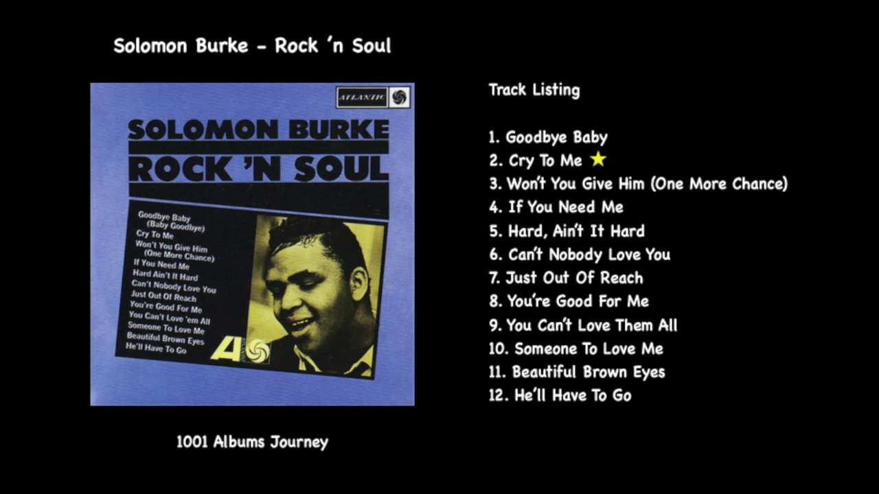 Lyrics Cry To Me Solomon Burke