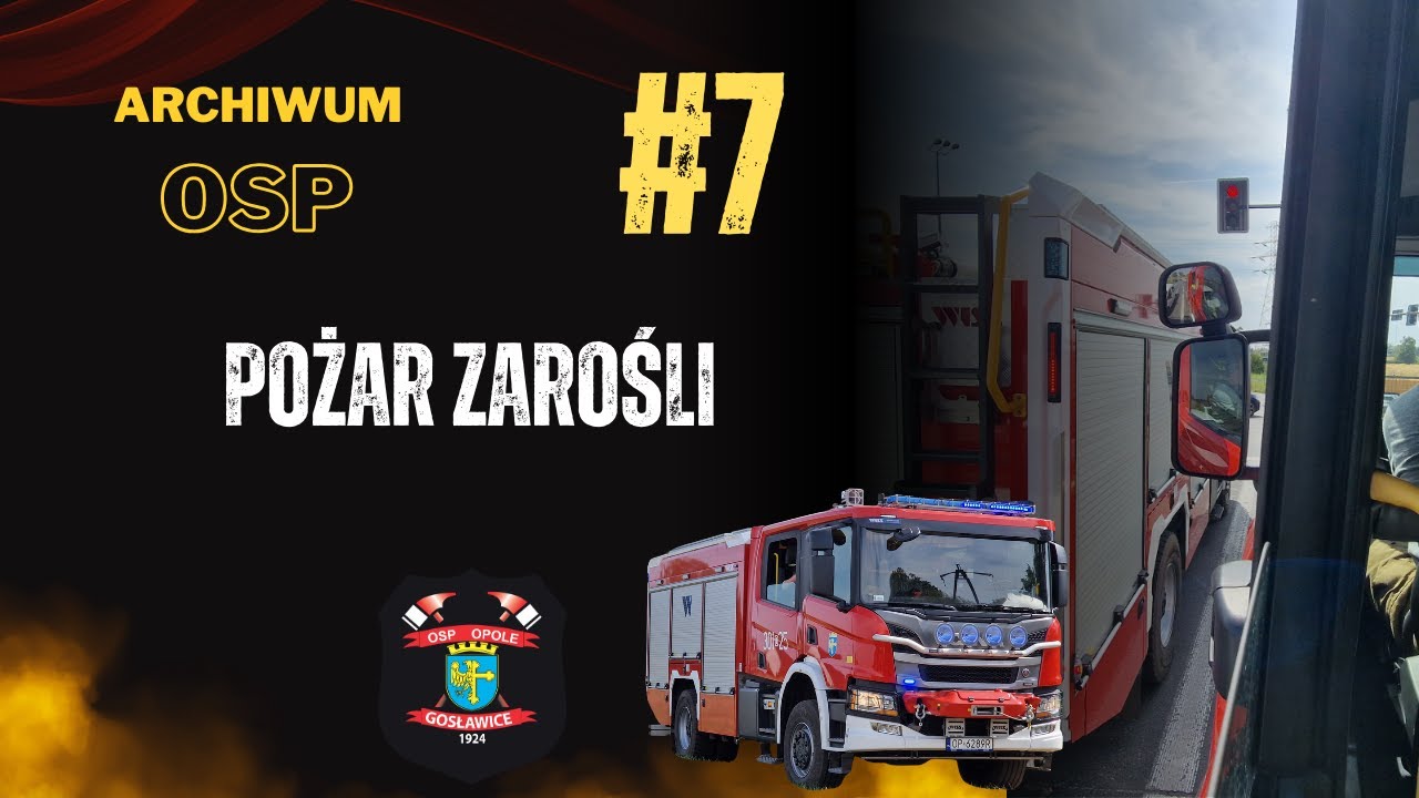 Archiwum OSP #7: Powalone drzewo, zerwana linia i pożar zarośli. [Helmet cam]