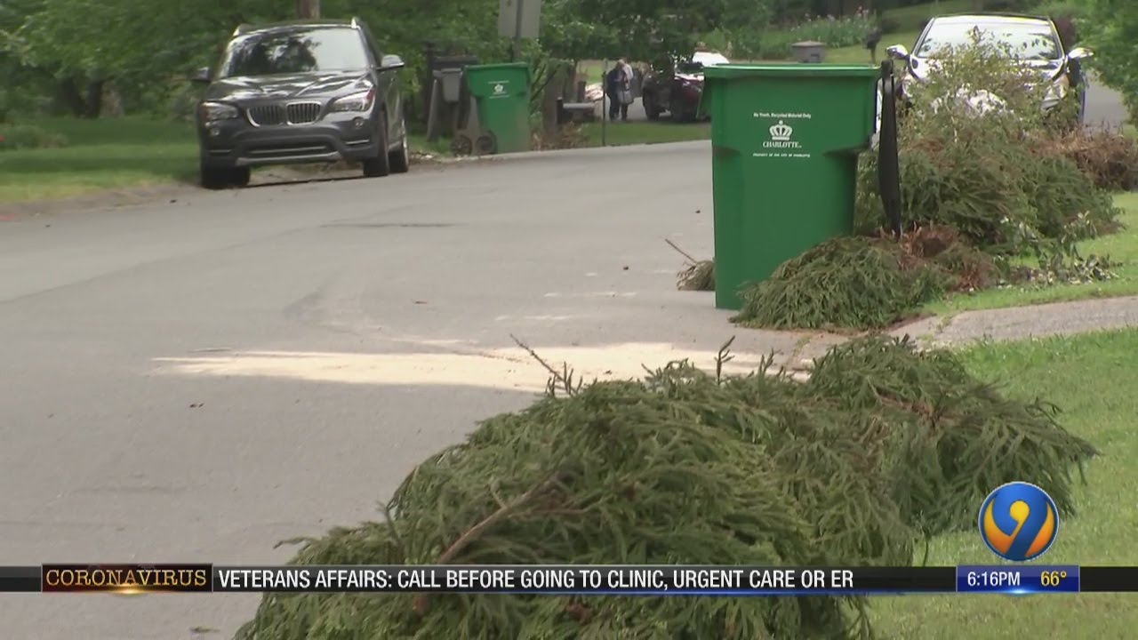Mounds of yard waste piling up on curbs after COVID19 slows down