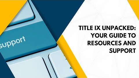 Title IX resources
