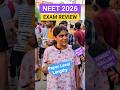 NEET 2026 EXAM REVIEW, Neet Exam Centre Honest Review #neet2026exam #neetaspirants #viralshort