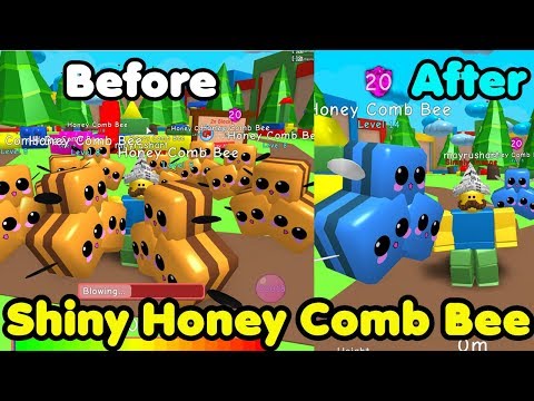 I Got Shiny Honey Comb Bee New Rarest Pets Bubble Gum - roblox bubble gum simulator queen bee wiki