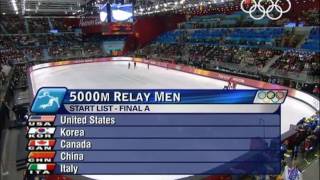 Short Track Speed Skating - Men's 5000M Relay - Turin Winter 2006 Winter Olympic Games