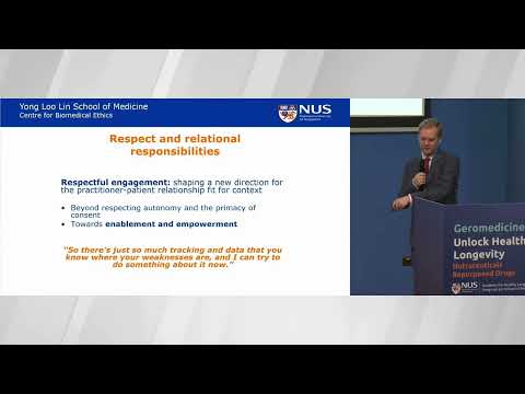 2026 Geromedicine Conference | Asso/Prof Michael Dunn, Yong Loo Lin School of Medicine, NUS