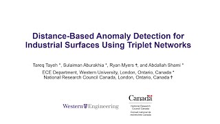 Distance-Based Anomaly Detection for Industrial Surfaces Using Triplet Networks - IEMCON 2020