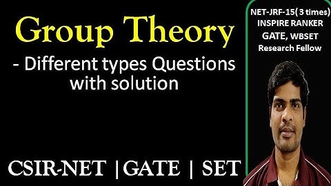 Group Theory- Questions with solution | #CSIRNET #GATE #SET exam | previous year questions