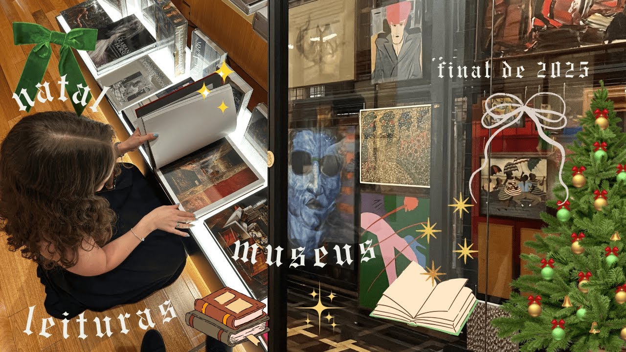 vlog 🎨 recomendações de youtubers, colagens, museus, natal 🎄 