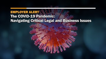 The COVID-19 Pandemic:Navigating Critical Legal and Business Issues