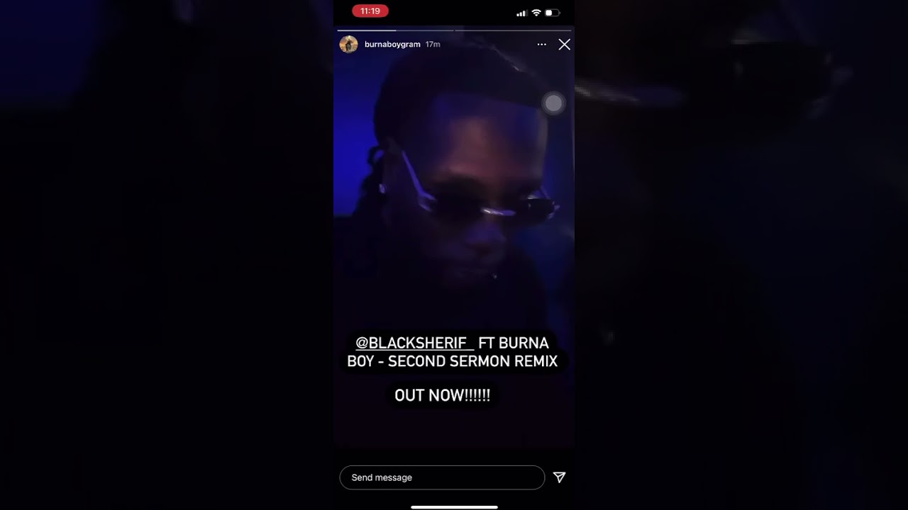 Black sherif drop second sermon remix ft burnaboy